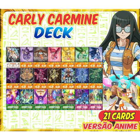 Carly Carmine 21 Cards Deck Anime Yugioh 5ds Yu Gi Oh Baralho De