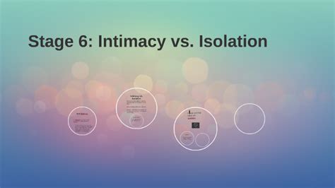 Stage 6 Intimacy Vs Isolation By Emily Hummelgaard On Prezi