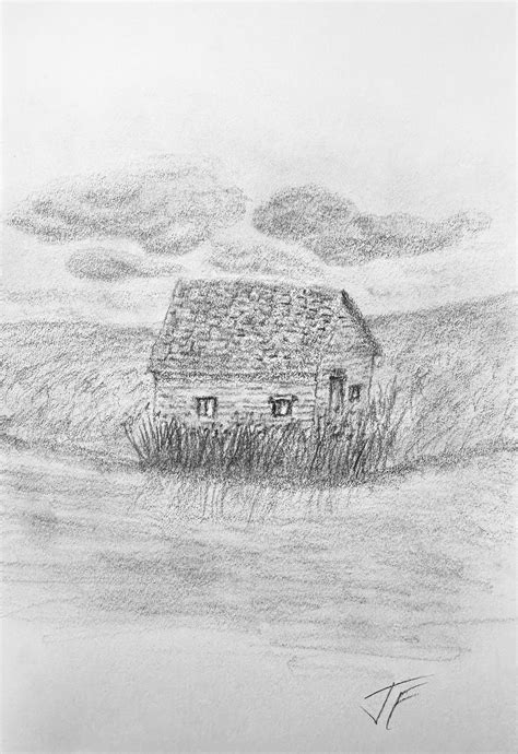 Quick pencil landscape : r/sketches