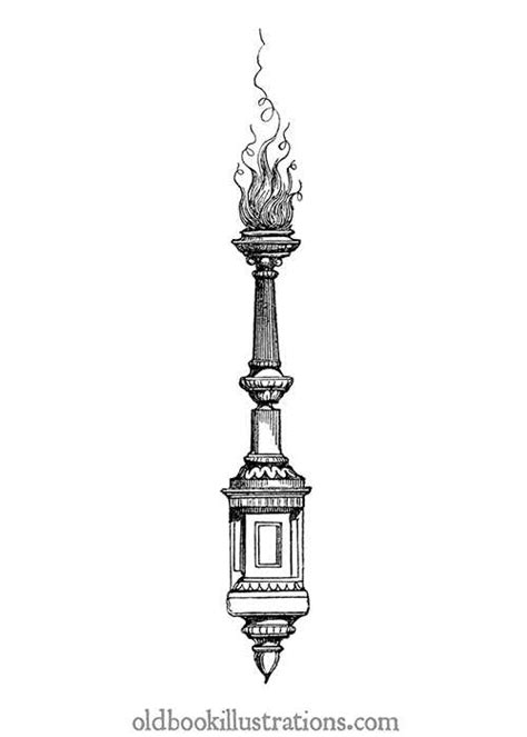 Decorative Torch – Old Book Illustrations