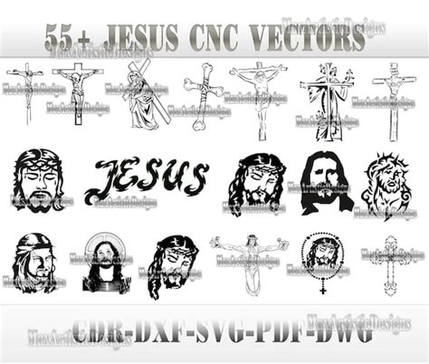 Jesucristo Santa Cruz Corte L Ser Vectores Jaywah Marcos Dxf Cdr