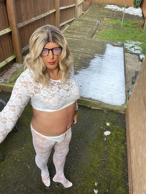 Amateur Crossdresser Kellycd Sexy Milf In White Fishnets Nude Pics XHamster