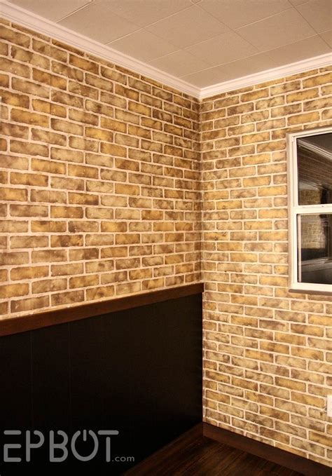 Diy Faux Brick Painting Tutorial Faux Brick Brick Painting Brick