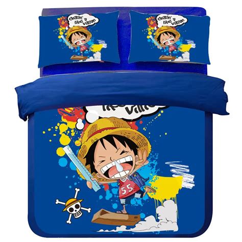 Buy Bedding Set Japanese One Piece Anime Twin Full Queen King Size Duvet Cover