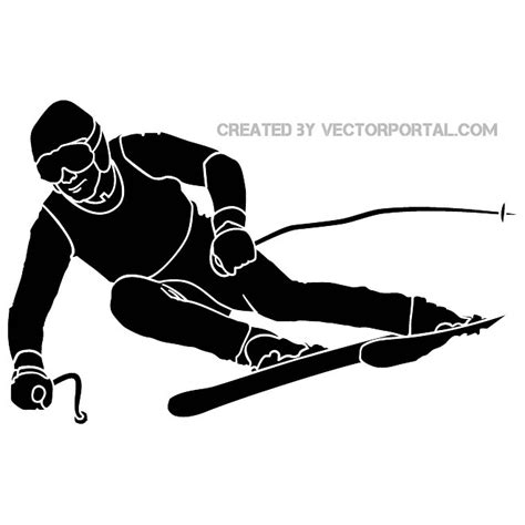 Skier silhouette .ai Royalty-free Stock Vector Images