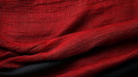 Red and black background with fabric texture | Premium AI-generated image