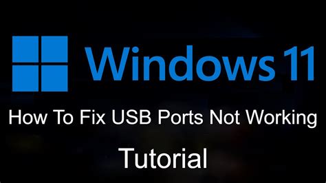 Usb C Port Not Working Windows