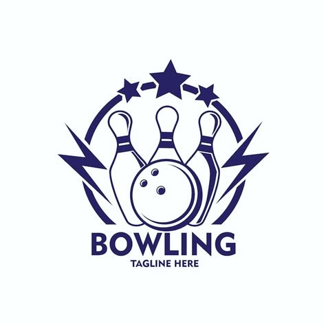 Premium Vector | Logo bowling vector template illustration