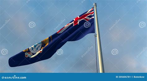 Flag Tristan Da Cunha From Brush Strokes Flag Tristan Da Cunha On