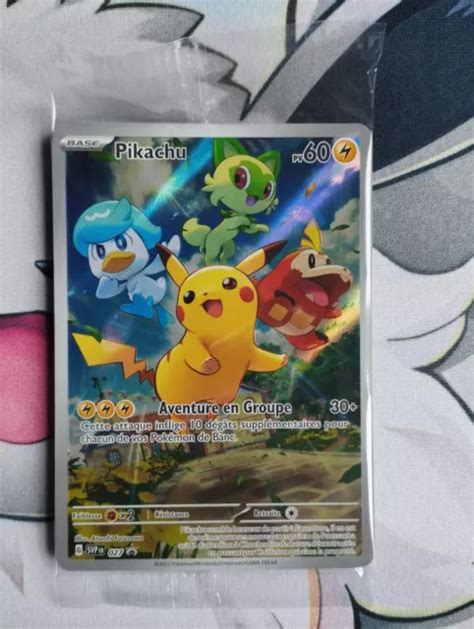 CARTE POKÉMON Pikachu 027 Promo SVP027 EV02 Evolution à Paldéa FR