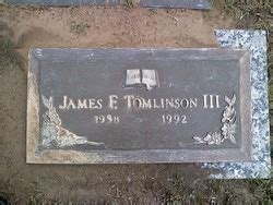 James Festus Tomlinson III 1938 1992 Memorial Find A Grave