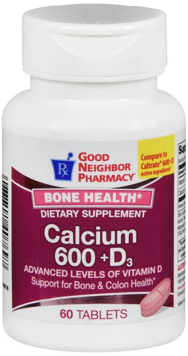 GNP Calcium Carbonate Vitamin D3 ORAL TABLET 600 MG 800