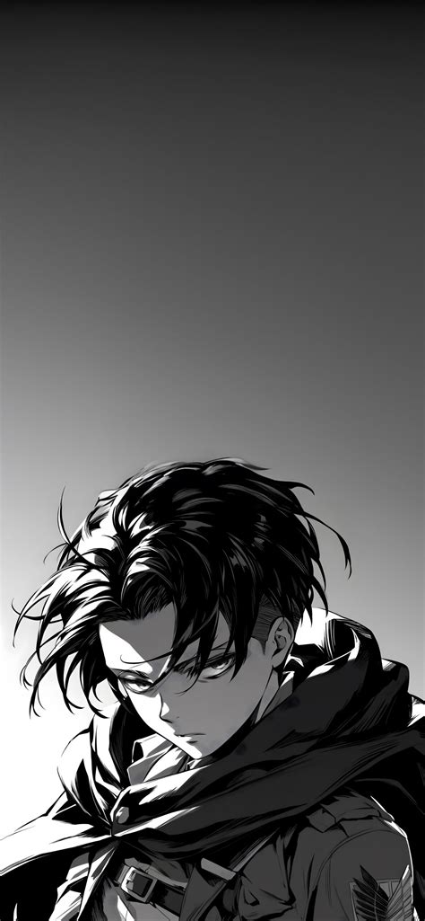 Levi Attack on Titan Black and White Wallpapers - Cool Wallpapers