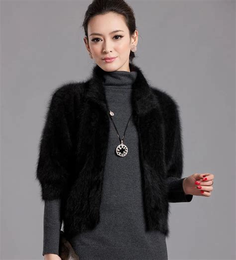 Genuine Mink Cashmere Sweater Women Brand Cashmere Cardigan Pure