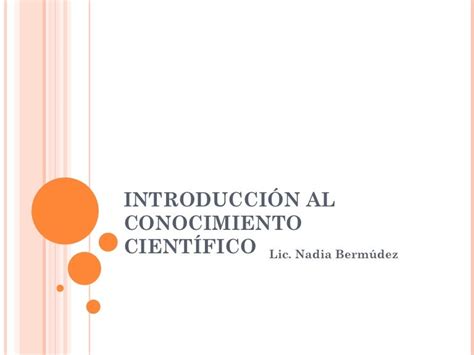 Introducción Al Conocimiento Científico