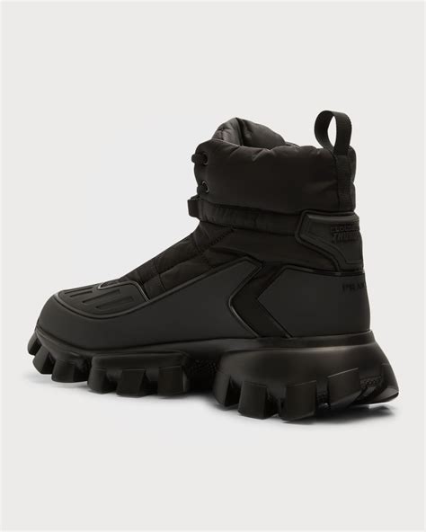 Prada Mens Cloudburst Thunder Lug Sole Combat Boots Neiman Marcus