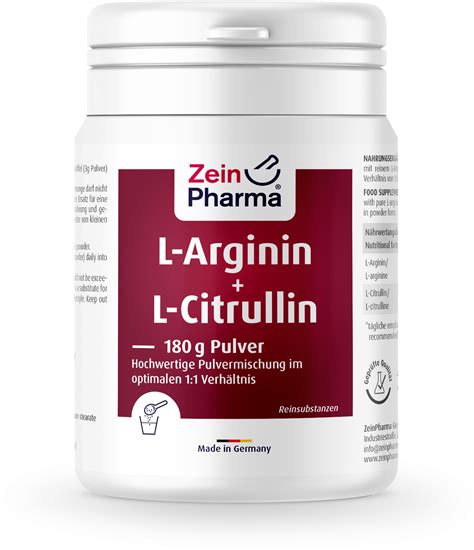 L Arginine L Citrulline En Poudre G Zeinpharma Boutique En