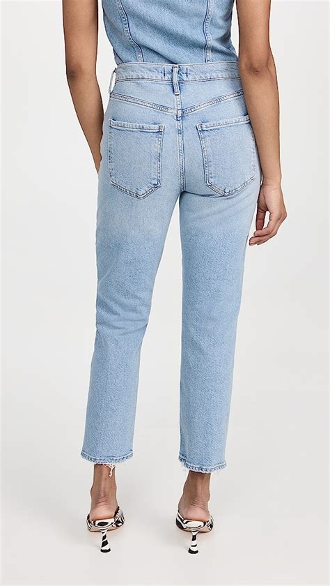 AGOLDE Riley High Rise Straight Crop Jeans Shopbop