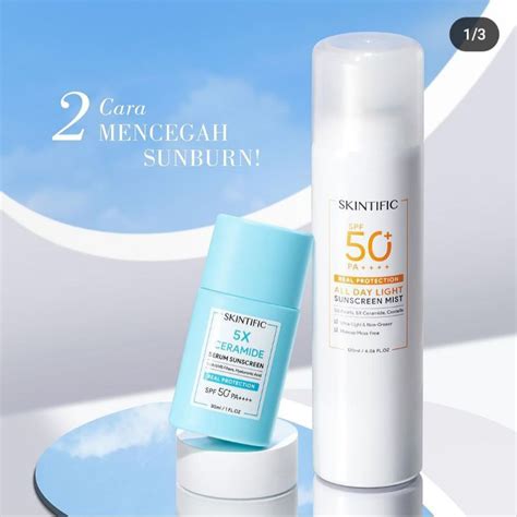 Jual Skintific All Day Light Sunscreen Mist Spf 50 Pa 120ml Shopee Indonesia