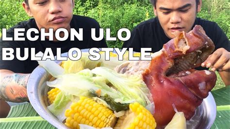 Outdoor Cooking Lechon Ulo Bulalo Style Youtube