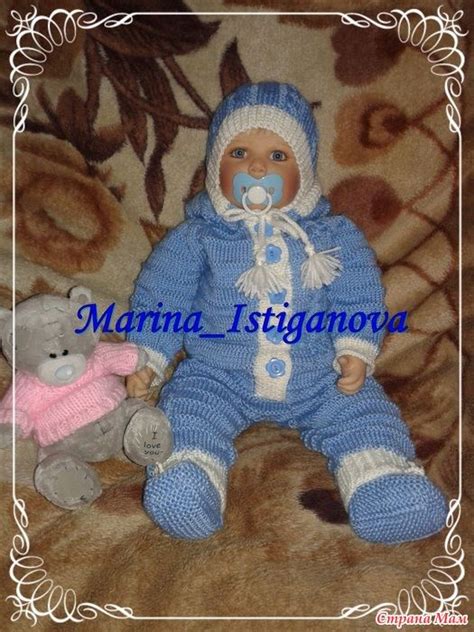 Мой комбинезон для новорожденного (с описанием) | Knit baby dress, Baby ...