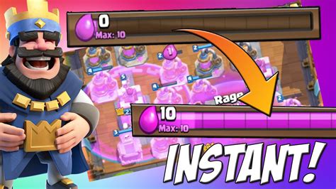 Unlimited Elixir How To Get Instant Elixir Clash Royale Youtube