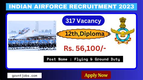 Air Force Recruitment 2023 Apply For 317 AFCAT Posts Apply Online