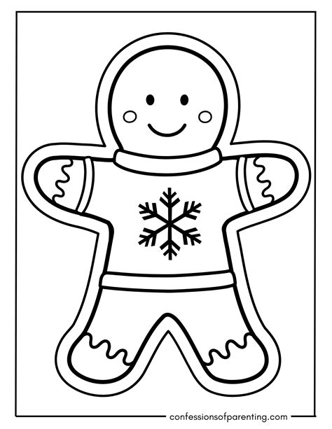 48 Free Gingerbread Man Templates [different Sizes And Designs]