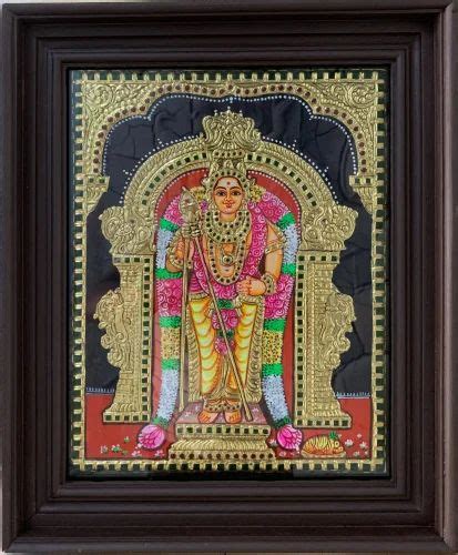 Wooden Personalizedf Murugan Tanjore Paintings Customized Handmade