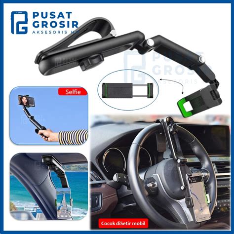 Jual Car Phone Holder Jepit Mobil HD58 HD 58 Stand Handphone Cocok