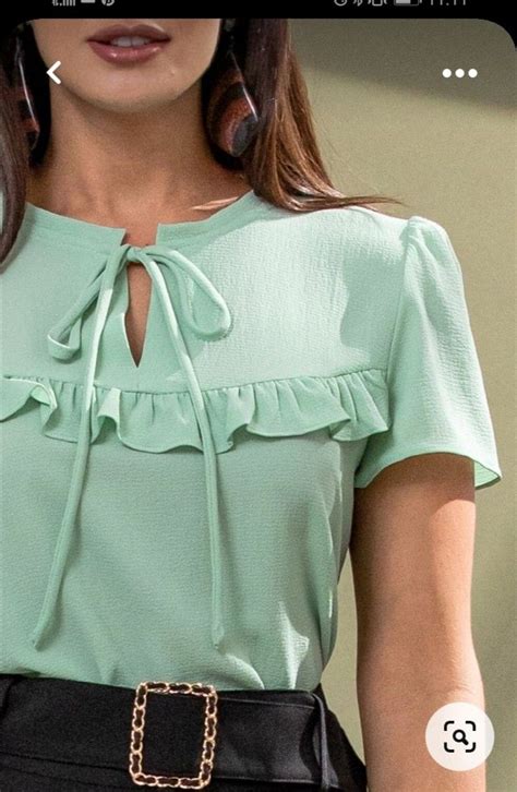 Pin By Yenny Cortes On Moda Women Blouses Fashion Blouse Designs