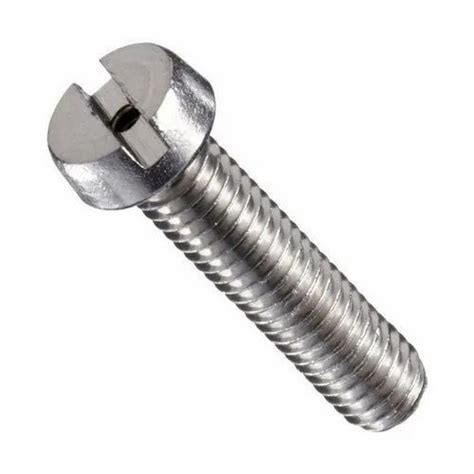 Silver Full Threaded Galvanized Stainless Steel Slotted Cheese Head