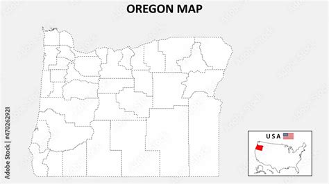 Oregon Map State And District Map Of Oregon Political Map Of Oregon