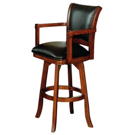 Hillsdale Park View 30 Swivel Arm Bar Stool In Medium Brown Oak 1 Kroger