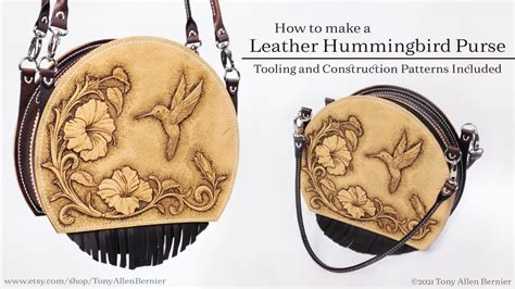 How To Make A Leather Purse Leather Pattern And Tooling Pattern