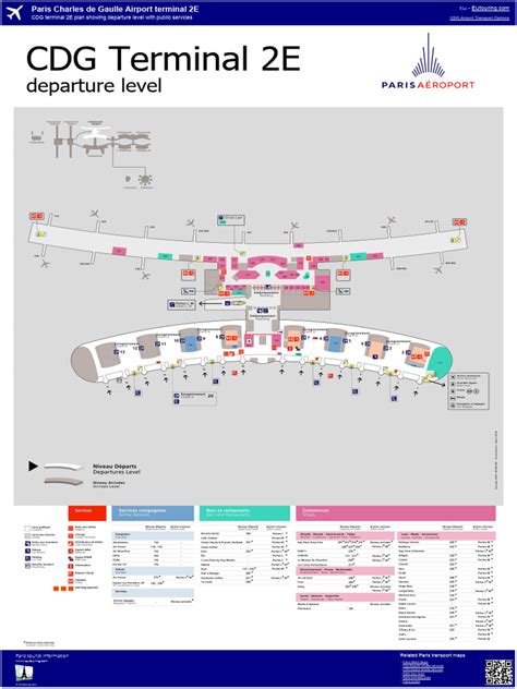 Paris CDG Airport Terminal 2e Map Eutouring | Download Free PDF ...