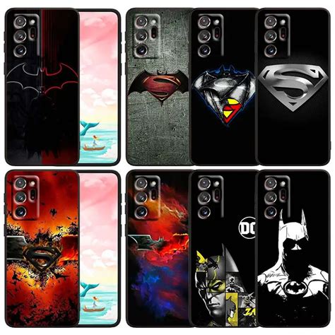 Funda de teléfono de Arte de Batman superhéroe Superman para Samsung