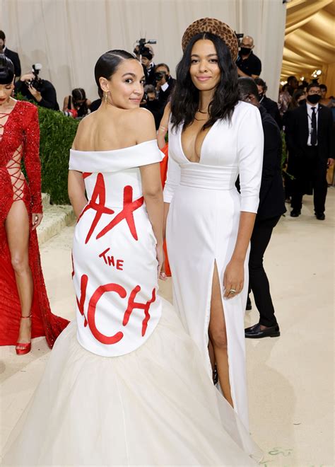 Aoc Caused A Stir With Her Statement Making Met Gala Gown Cnn