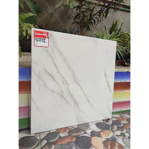 Jual Keramik Lantai 50x50 Canova Grey Sun Power Glossy Shopee