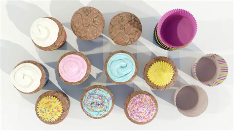 Cupcakes 3d Model Turbosquid 2172157