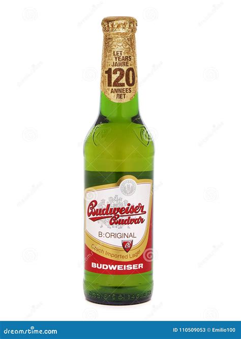 Bottle Of Budweiser Budvar Beer Editorial Stock Photo Image Of Malts