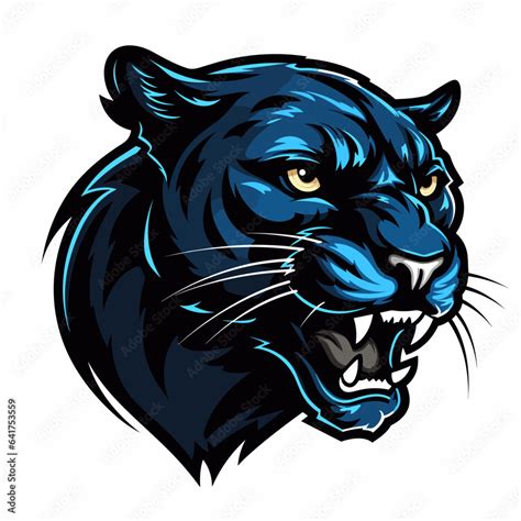 Esport Vector Logo Panther On White Background Side View Panther Icon