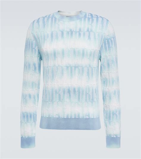 Amiri - Logo cotton and cashmere-blend sweater Amiri