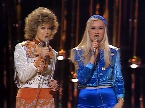 ABBA sings "Waterloo" in 1974, becoming Sweden's first winner of the ...