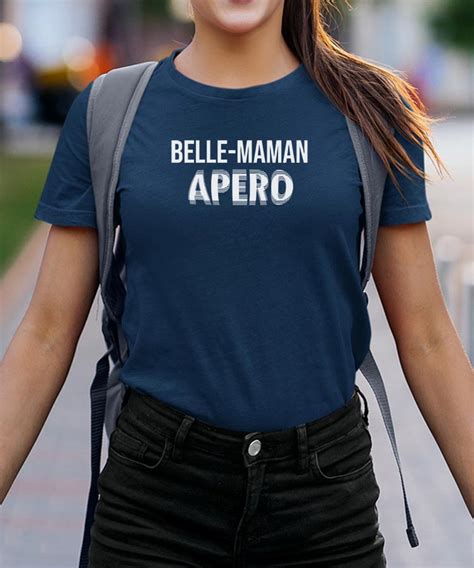 T Shirt Belle Maman apéro face Pour femme