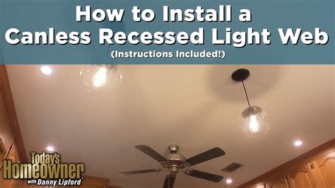 How To Install A Canless Recessed Light Web YouTube