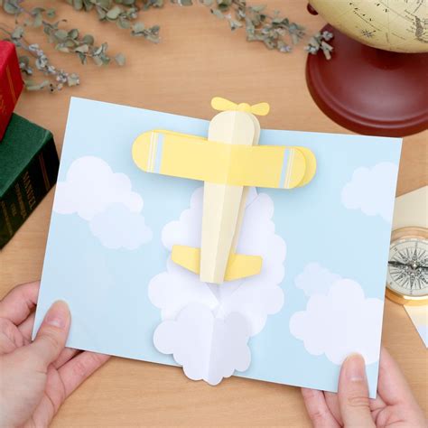 Pop Up Card Airplane Others Pop Up Cards Card Canon Creative