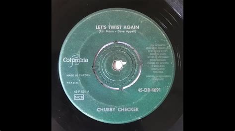 Letss Twist Again Chubby Checker Youtube