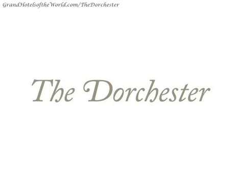 Logo of the Hotel Dorchester by Grand Hotels of the World