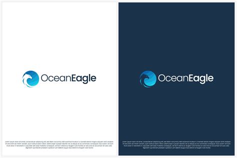 Ocean Eagle Logo Design Graphic By Fransiska Sari Creative Fabrica